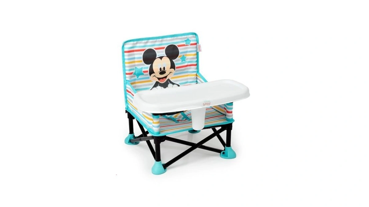 Bright Starts Disney Mickey Mouse Pop 'n Sit Portable Booster,