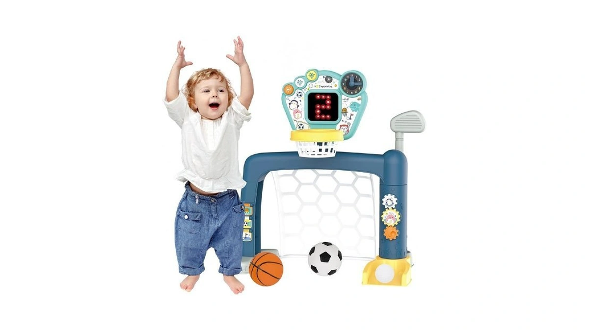 2026 Updated 4 In 1 Adjustable Basketball Hoop Soccer Goal