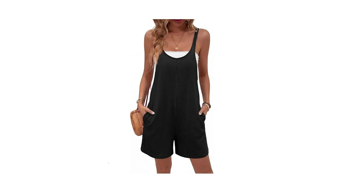 Sale For Ekouaer Casual Sleeveless Rompers