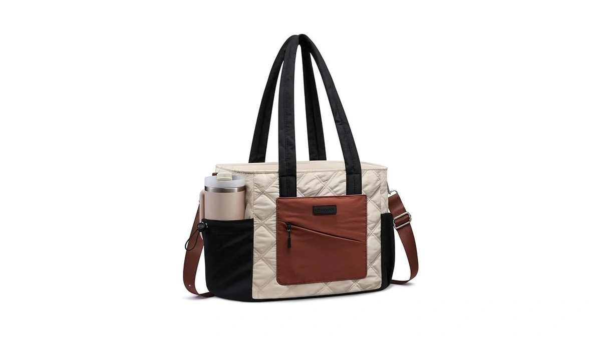 Lovevook Lunch Box For Women, Quilted Insulated Lunch Bag Tote