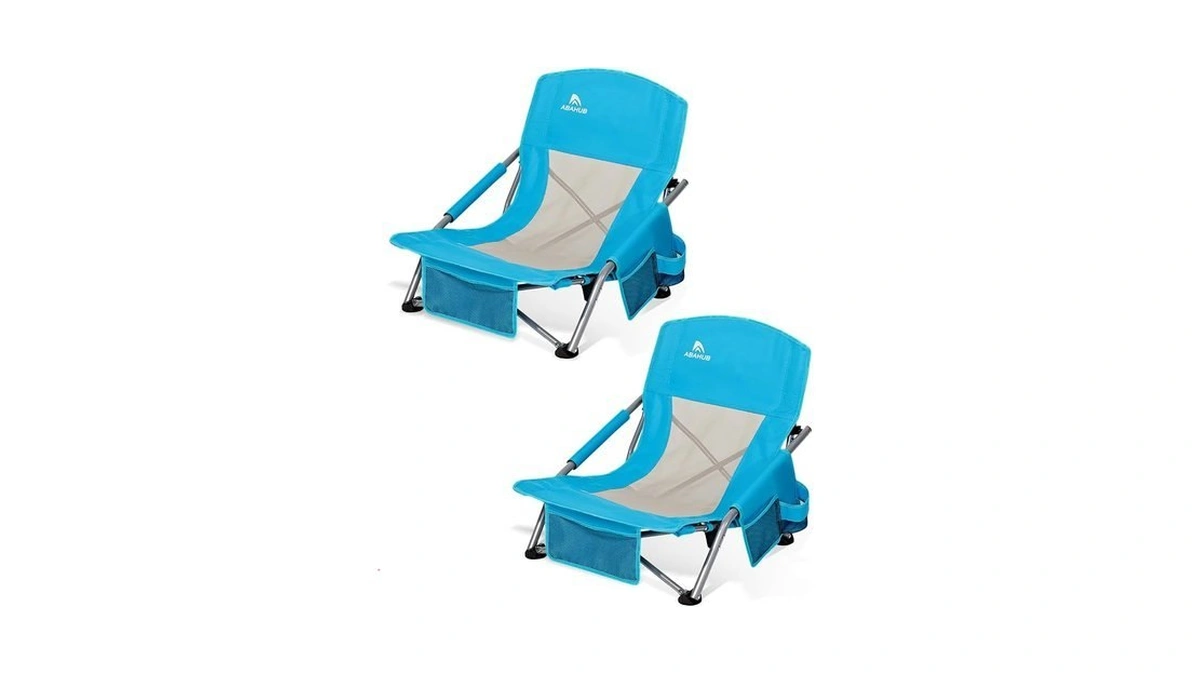 Abahub Beach Chair Low/high Back Lightweight Portable Outdoor Camping Chair