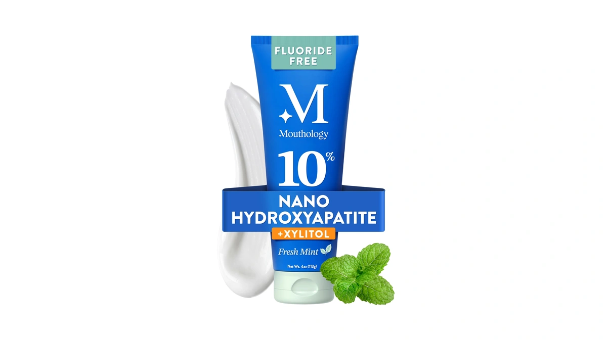 Mouthology 10% Nano Hydroxyapatite Toothpaste Fluoride Free, Whitening*, Rod Shaped