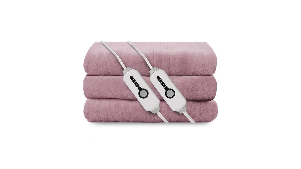 Reyynio Electric Heated Blanket 84"x90" Queen Size, Soft Fluffy Fabric