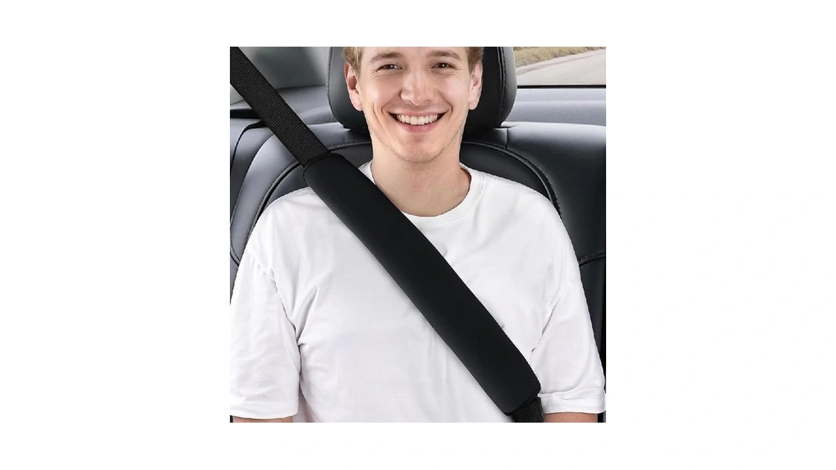 Beyoudo Long Car Seat Belt Cover, Seatbelt Shoulder Pad For
