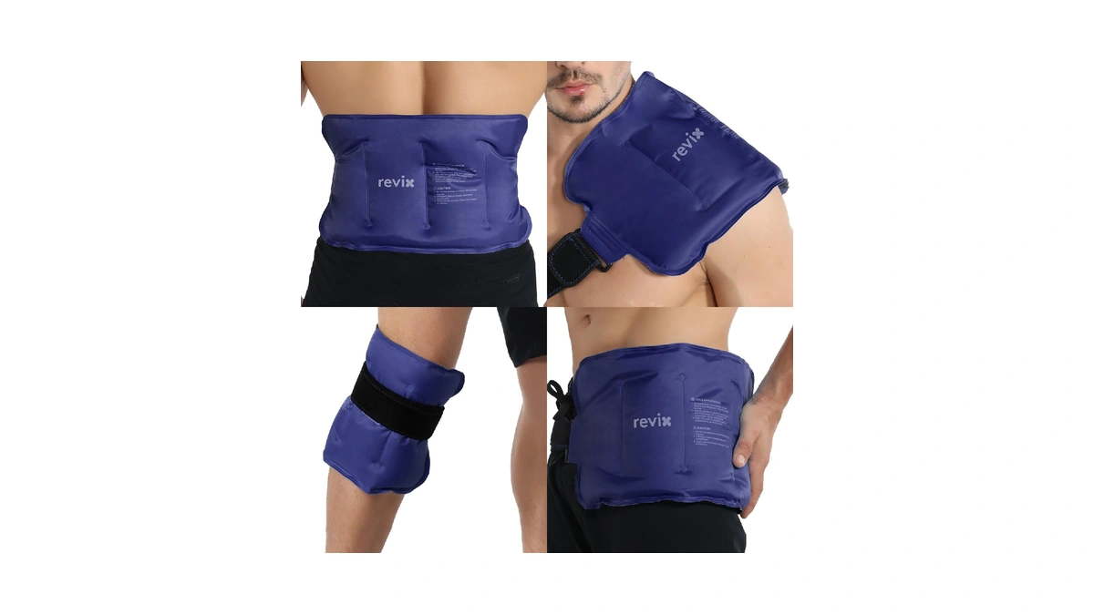 Revix Ice Pack For Injuries Reusable Gel For Lower Back,