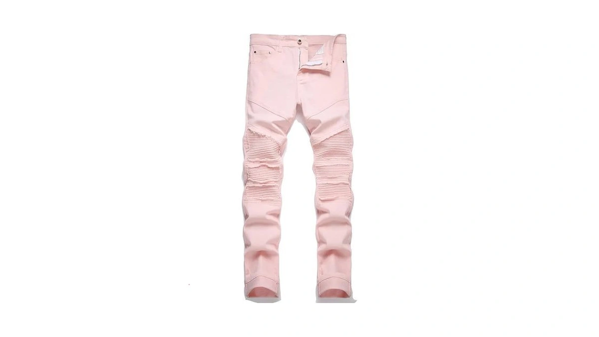 Rxxkkk Men's Classic Zipper Biker Regular Fit Flex Jean (28,