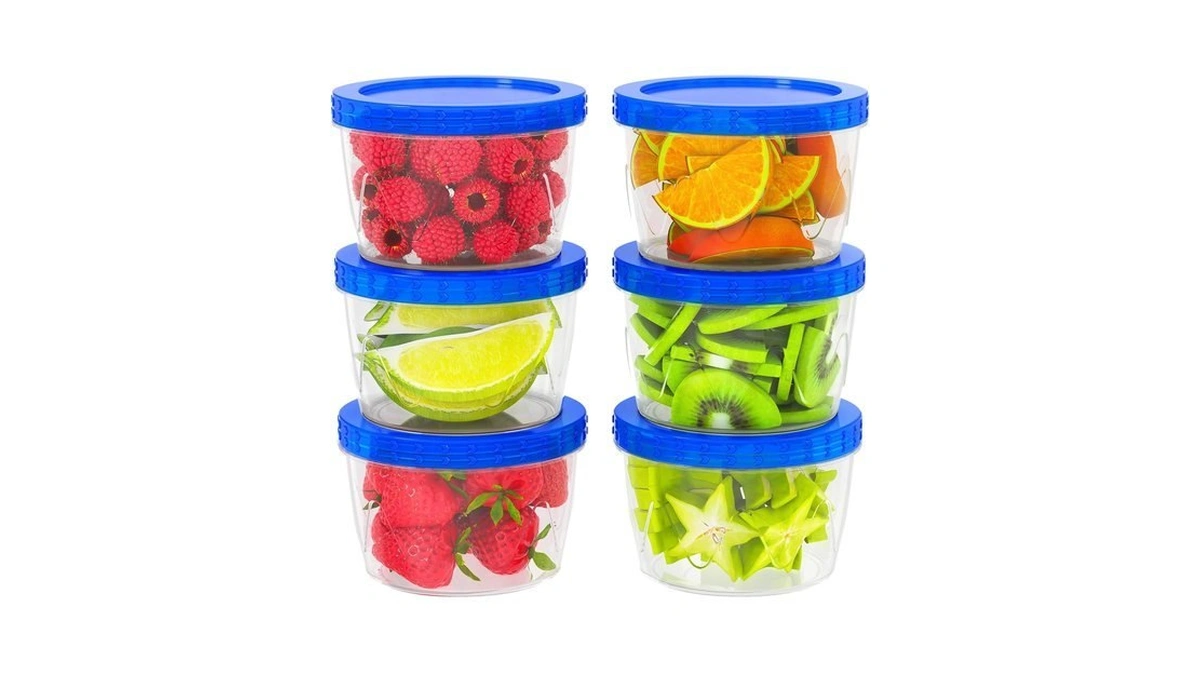 6 Pack-17oz Reusable Freezer Storage Containers, [sturdier And More Durable]