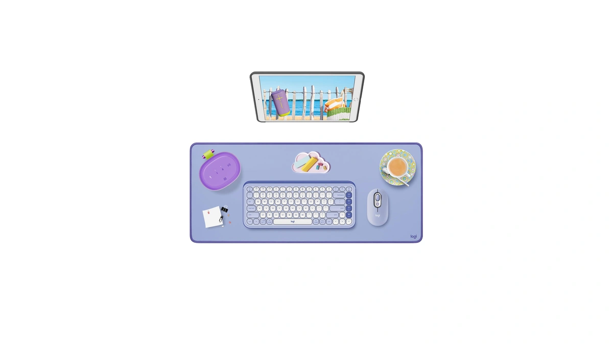 Logitech Desk Mat - Studio Series, Multifunctional Large Desk Pad,