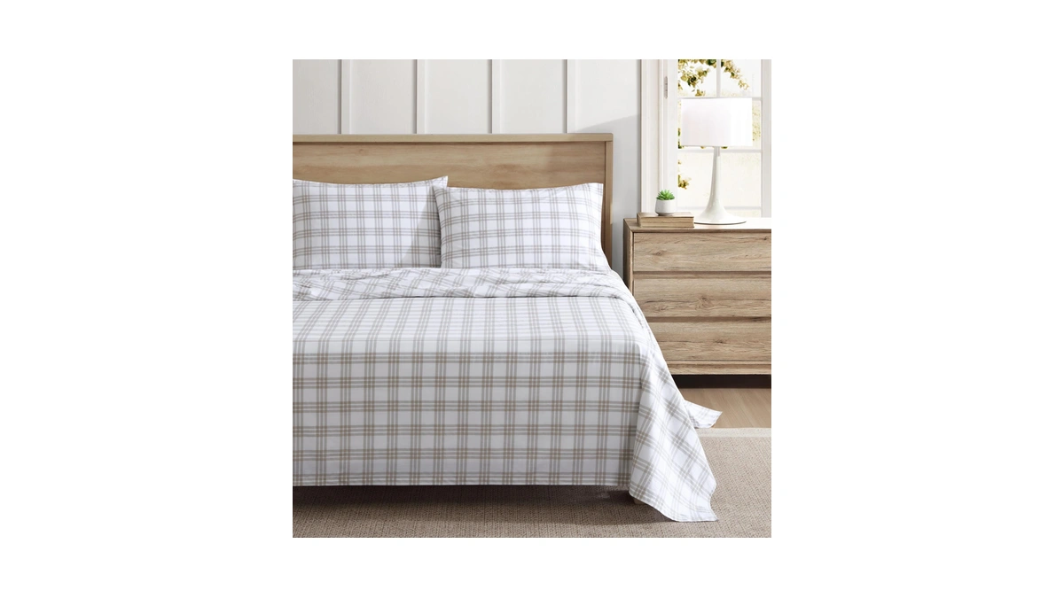Eddie Bauer - Twin Sheet Set, Cotton Percale Bedding Set,
