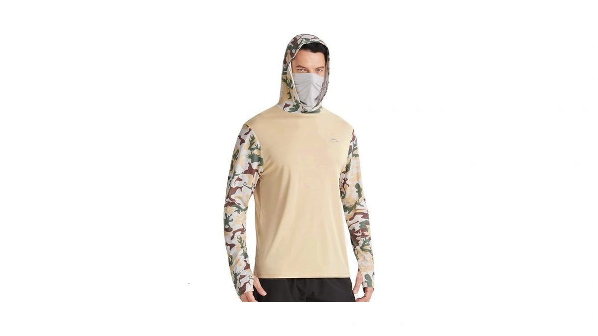 Fisheal Men's Performance Fishing Hoodies, Upf 50+ Long Sleeve Uv