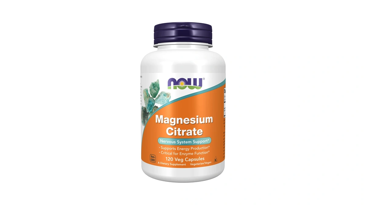 Now Supplements, Magnesium Citrate, Enzyme Function*, Nervous System Support*, 120