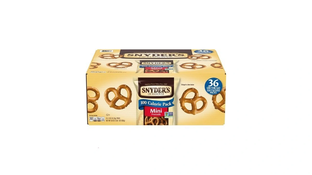 Snyder's Of Hanover Mini Pretzels, 100 Calorie Individual Packs, 36