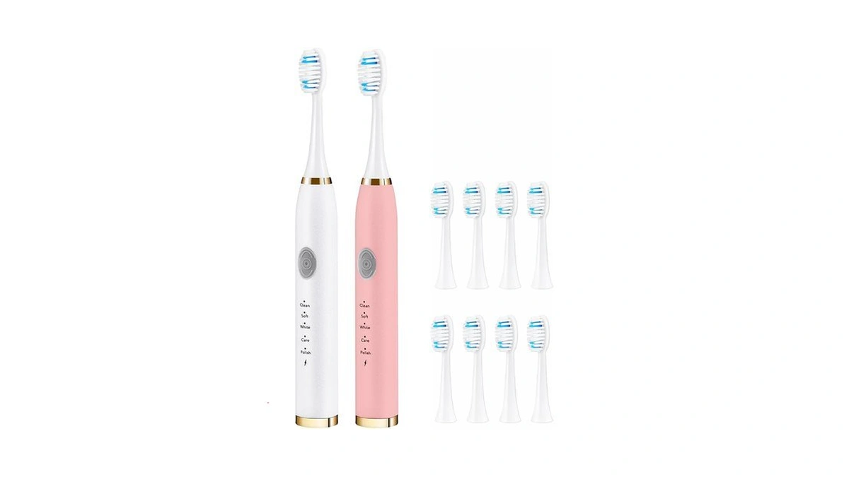 Tshaubst 2 Pack Electric Toothbrush For Adults, Travel Electric Toothbrush