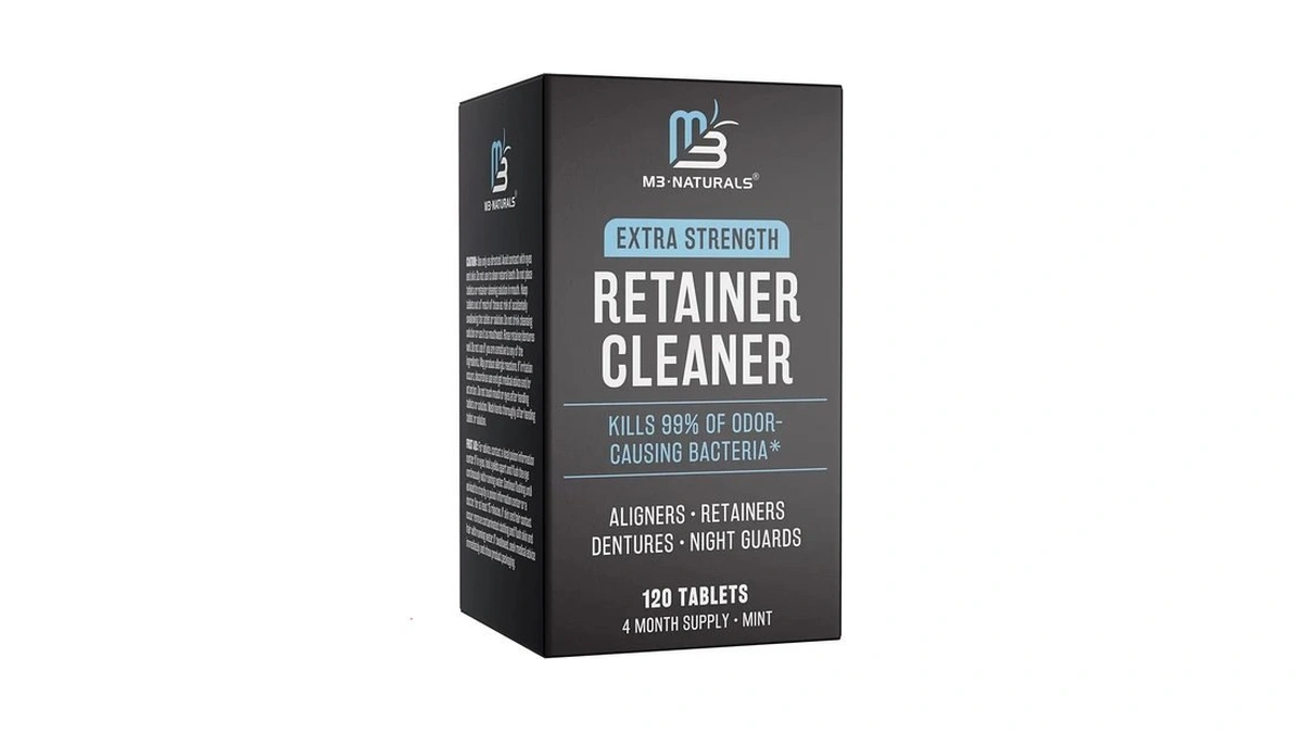 Retainer Cleanser Tablets Invisalign Cleaner, Removes Odors Discoloration Stains And
