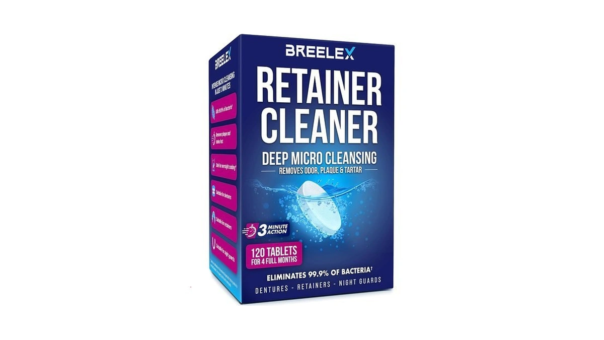 Breelex Retainer Cleaner Tablets For Dentures, Aligners & Night Guards