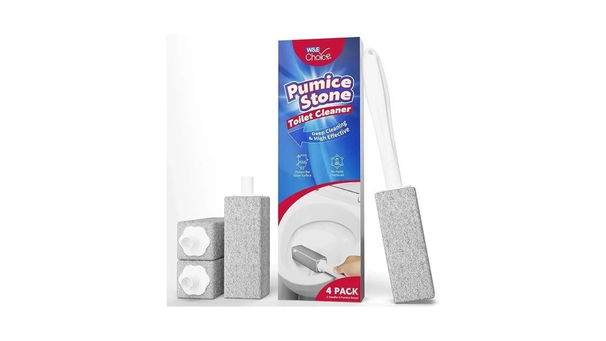 W&e Choice Toilet Pumice Stone 4 Pack, Pumice Stone For