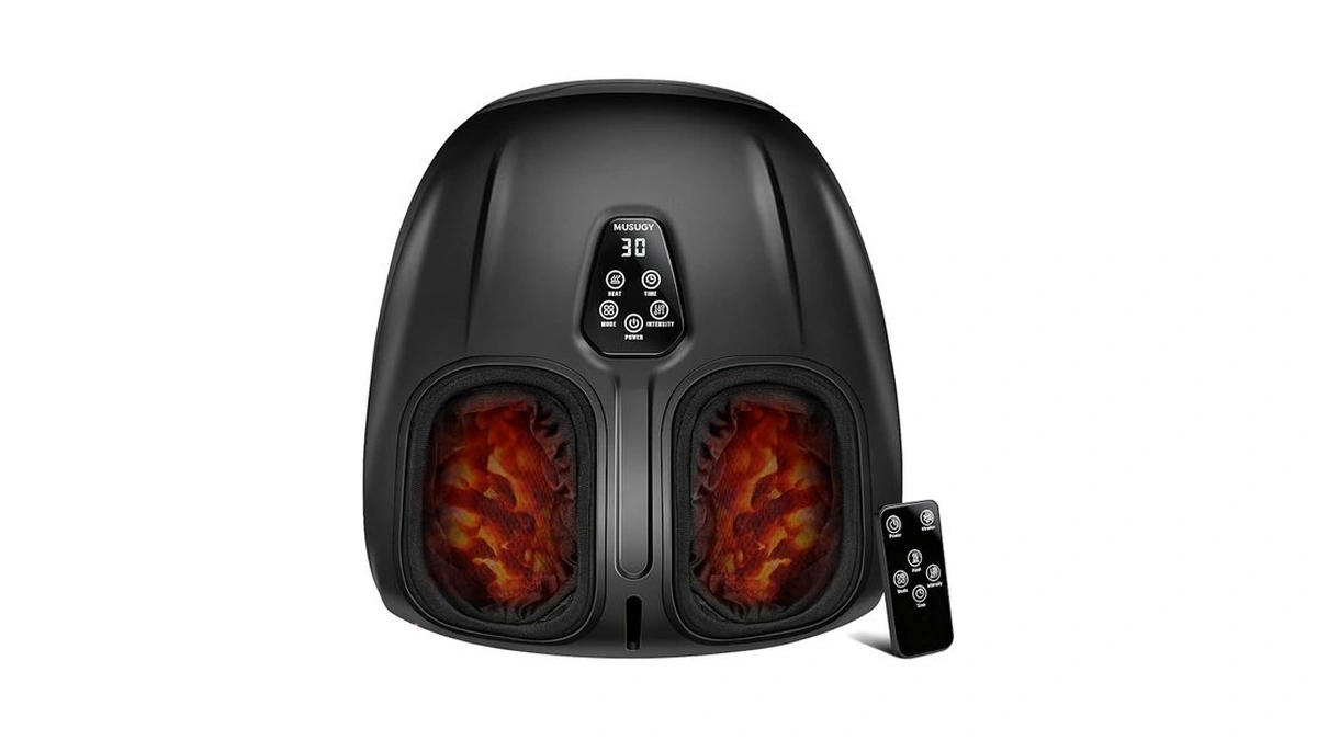 Musugy Foot Massager With Heat And Compression 2026 Upgraded Shiatsu