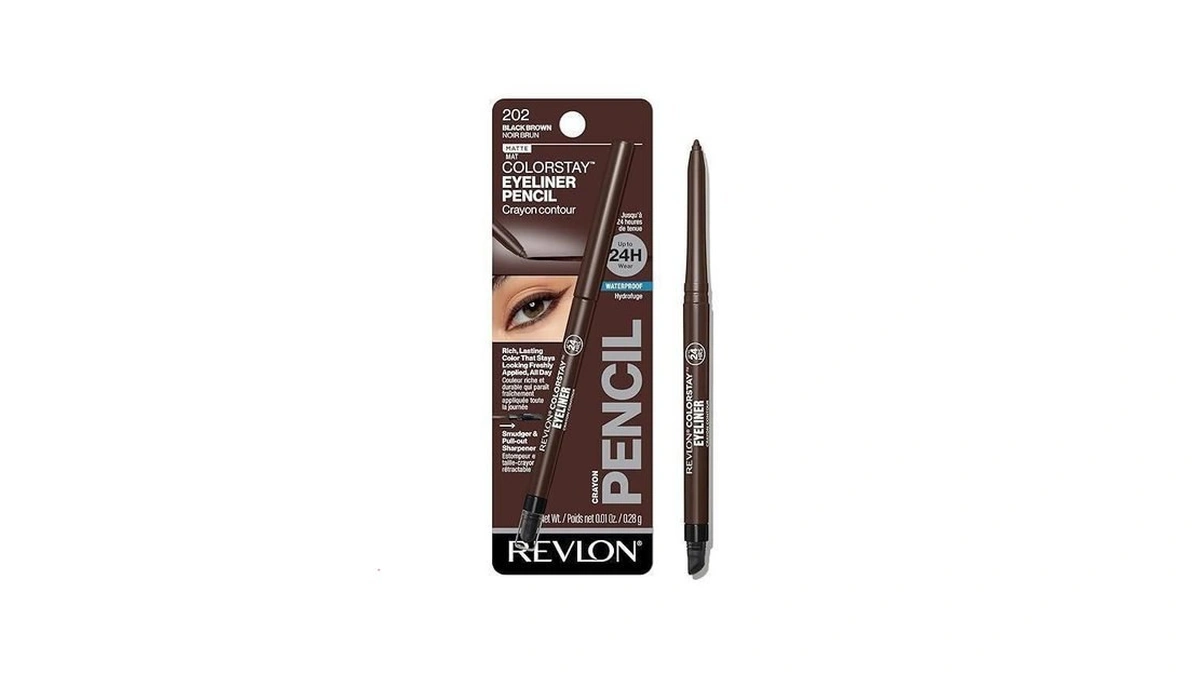 Revlon Colorstay Pencil Waterproof Eyeliner, Smudge-proof, Eye Makeup With Built-in