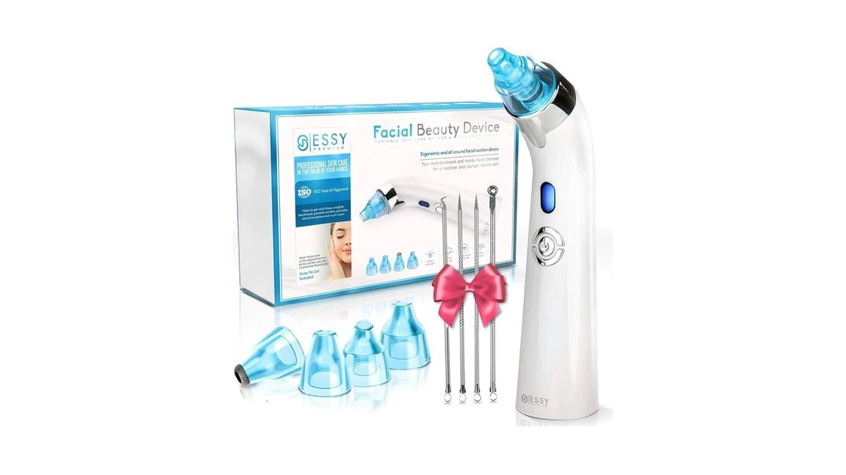 Essy Blackhead Remover Facial Cleanser Machine For Pimple Suction (blue)
