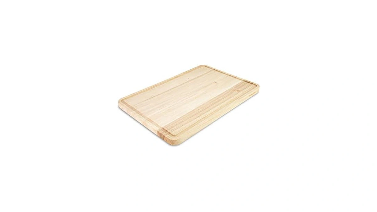 Kitchenaid Classic Rubberwood Cutting Board With Perimeter Trench, Extra-large Reversible