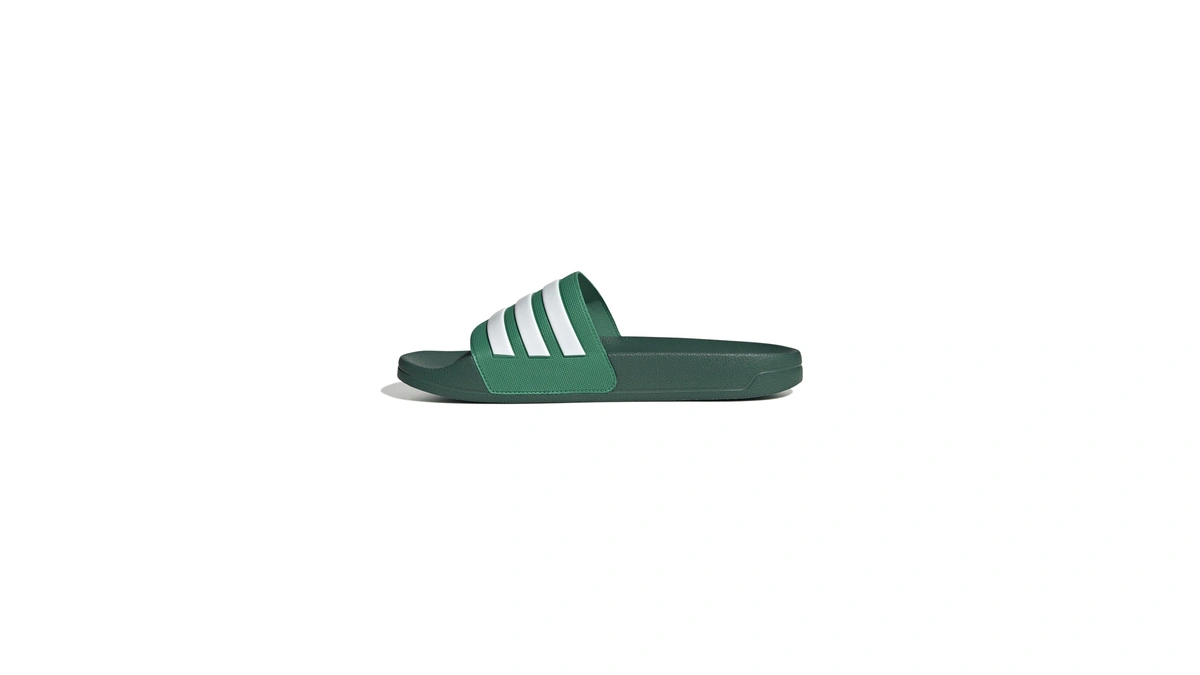 Adidas Unisex-adult Adilette Shower Sportswear, Court Green/white/collegiate Green, 4