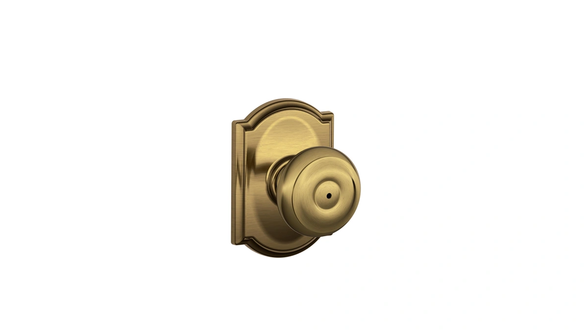Schlage F40 Geo 609 Cam Camelot Collection Georgian Privacy Knob,