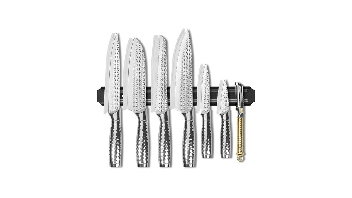 Kitchen Knife Set 14 Pcs With Magnet Holder, Strong Magnetic