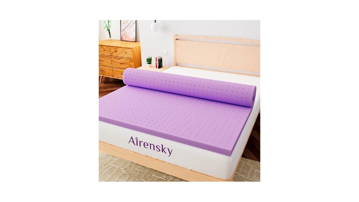 Airensky 3 Inch Cooling Gel Memory Foam Mattress Topper Twin