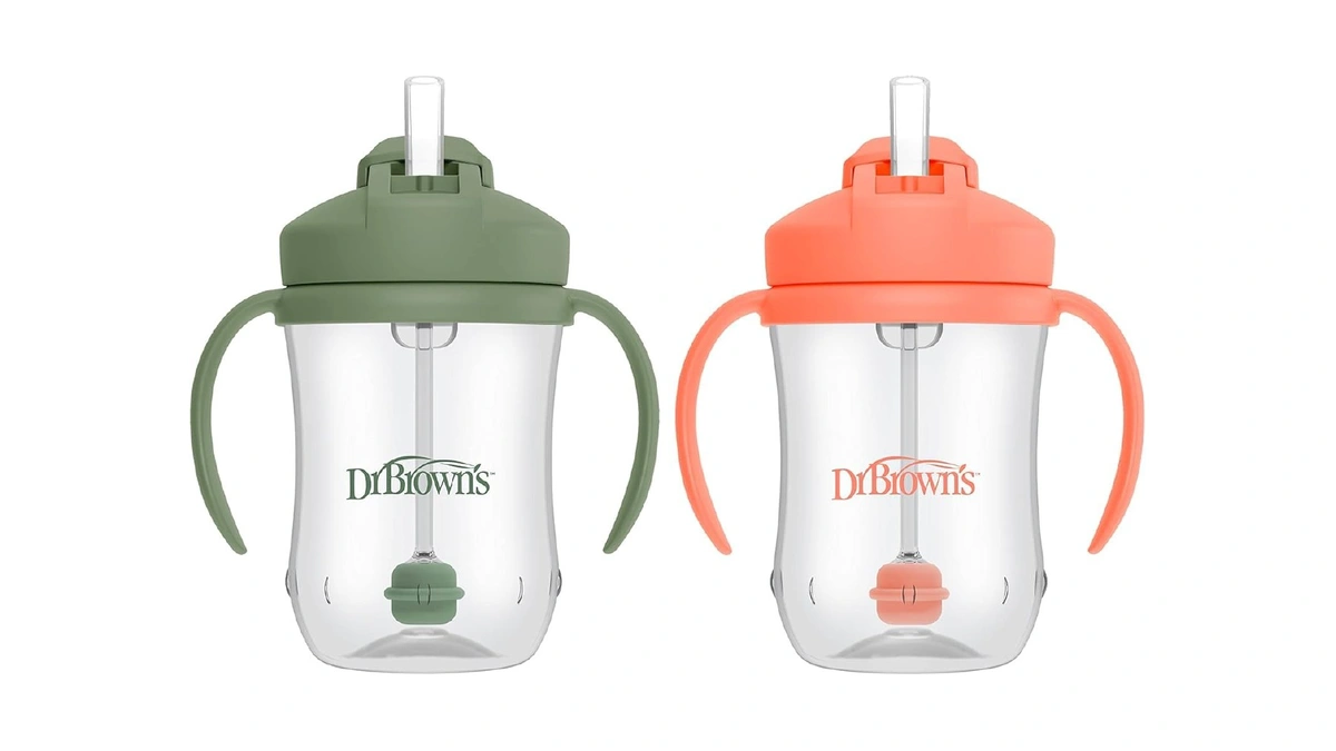 Dr. Brown's Milestones Baby's First Straw Cup, Training Cup With