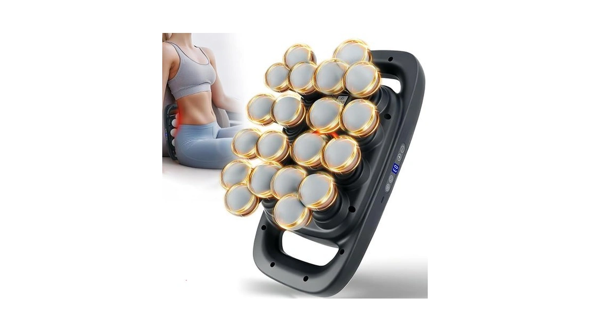 Grnpeak 20 Head Portable Massage Gun, Travel-friendly Deep Tissue Massager
