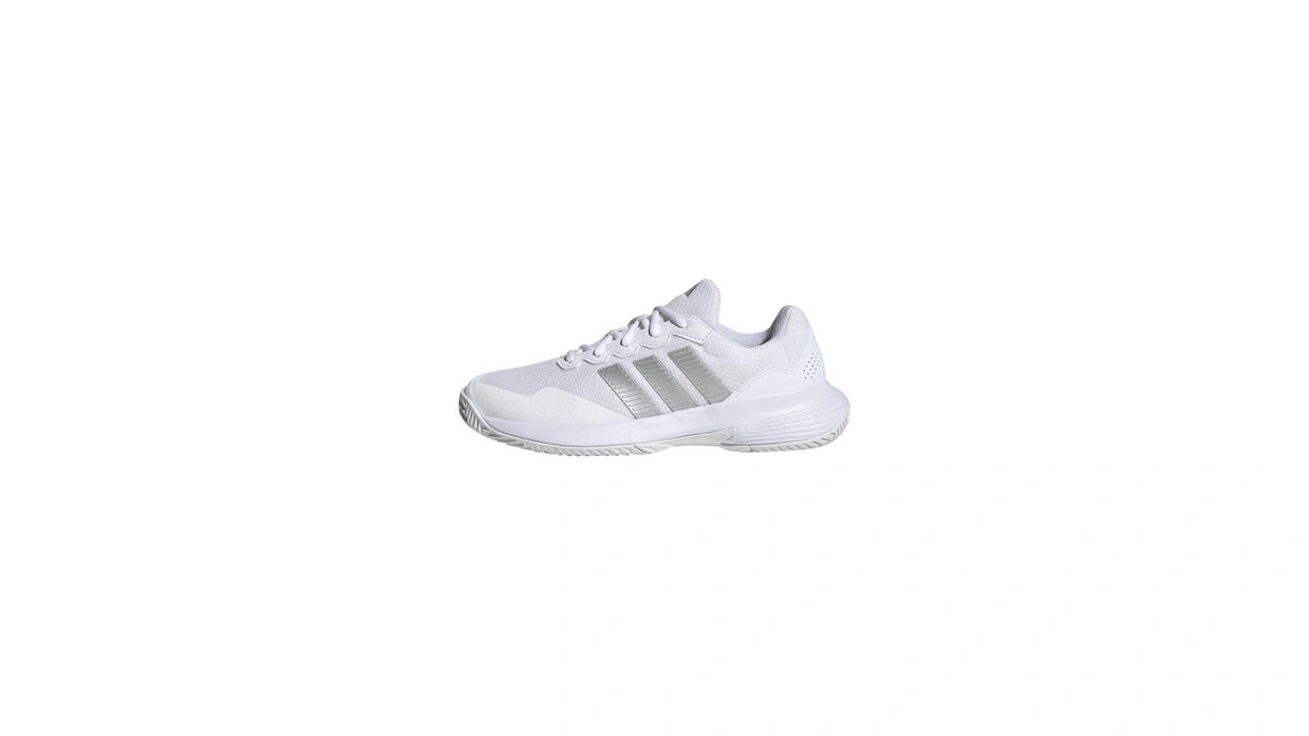 Adidas Women Gamecourt White Silver Metallic ...