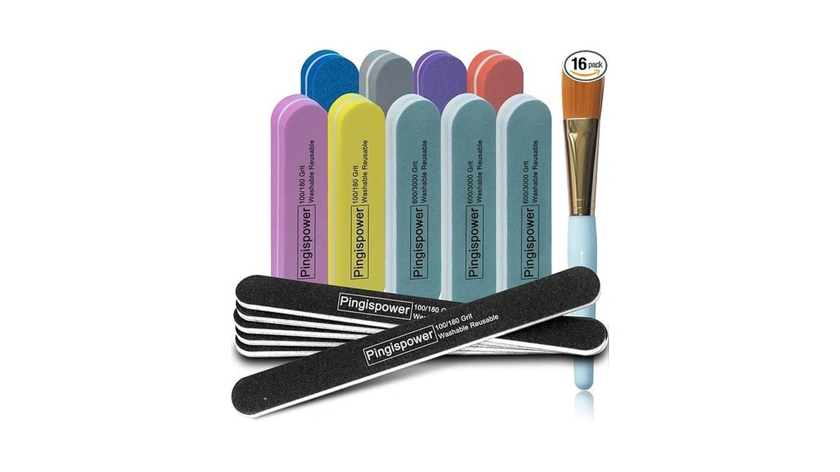 Pingispower Nail Files And Buffers Multi Grit Manicure Care Tool