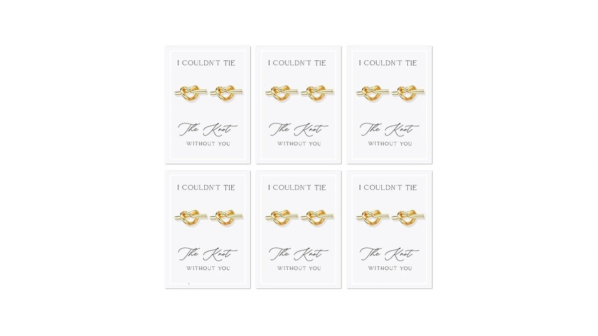 Bridesmaid Earrings Gift Set Pearl Drop Proposal Card Will You