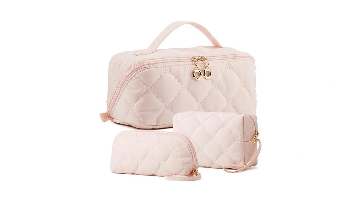 Ytl Travel Makeup Bag, Puffer Cosmetic Bag For Women, Waterproof