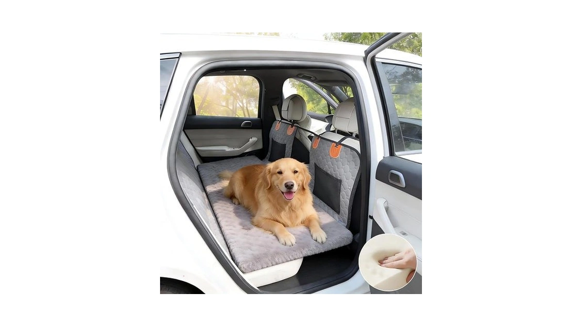 Petpurrio Backseat Pet Bed Mat, Non-slip Travel Pet Mat, Dog