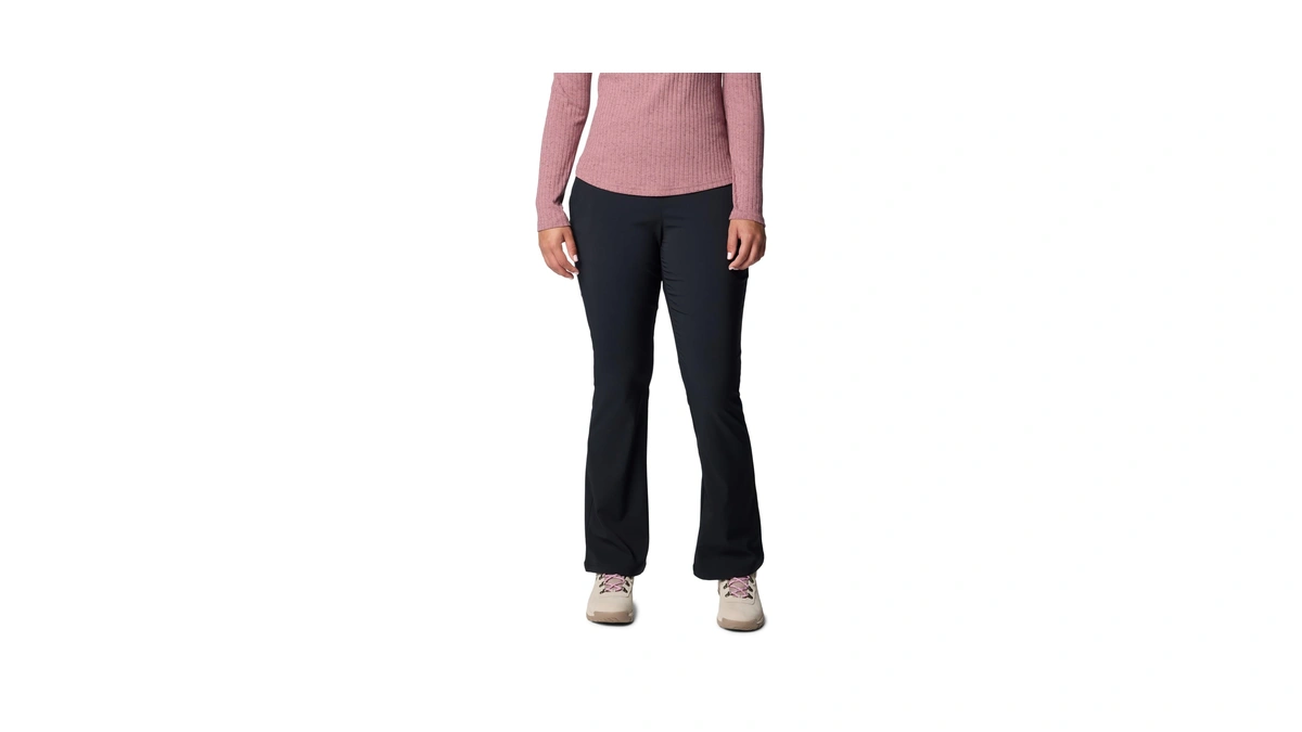 Columbia Womens All Seasons Bootcut Pant, Black, 3x Long