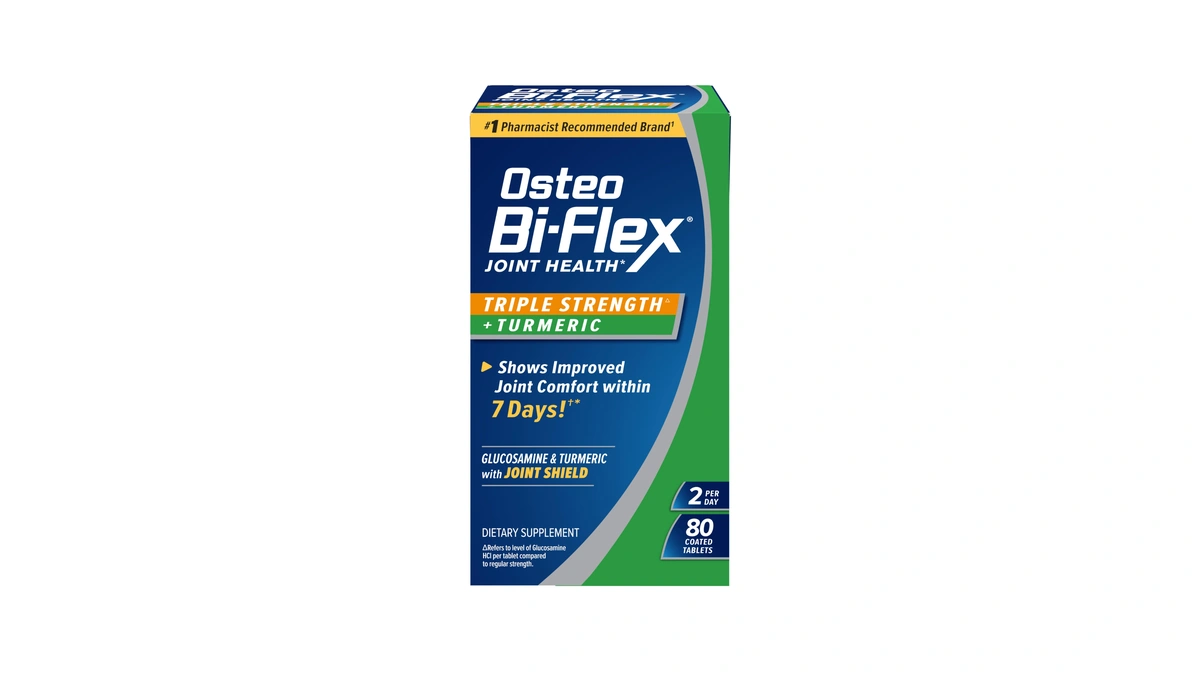 Osteo Bi-flex Triple Strength Glucosamine Supplement With Turmeric Extract, Improve