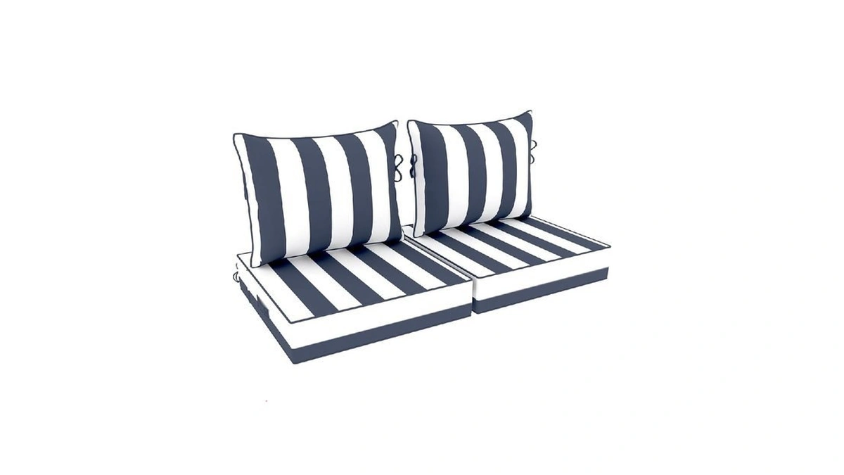 Pzdjumo Outdoor Chair Cushion, 24 X 24 Inch Waterproof Deep