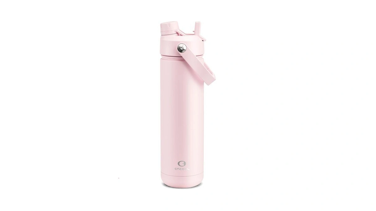 Encool Insulated Water Bottle With Straw Stainless Steel Water Bottle,