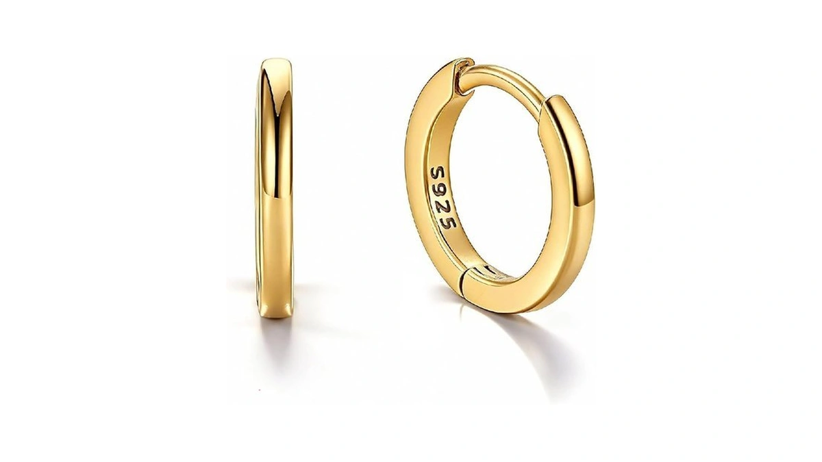 Moodear 925 Sterling Silver Hoop Earrings - Small Huggie Earrings