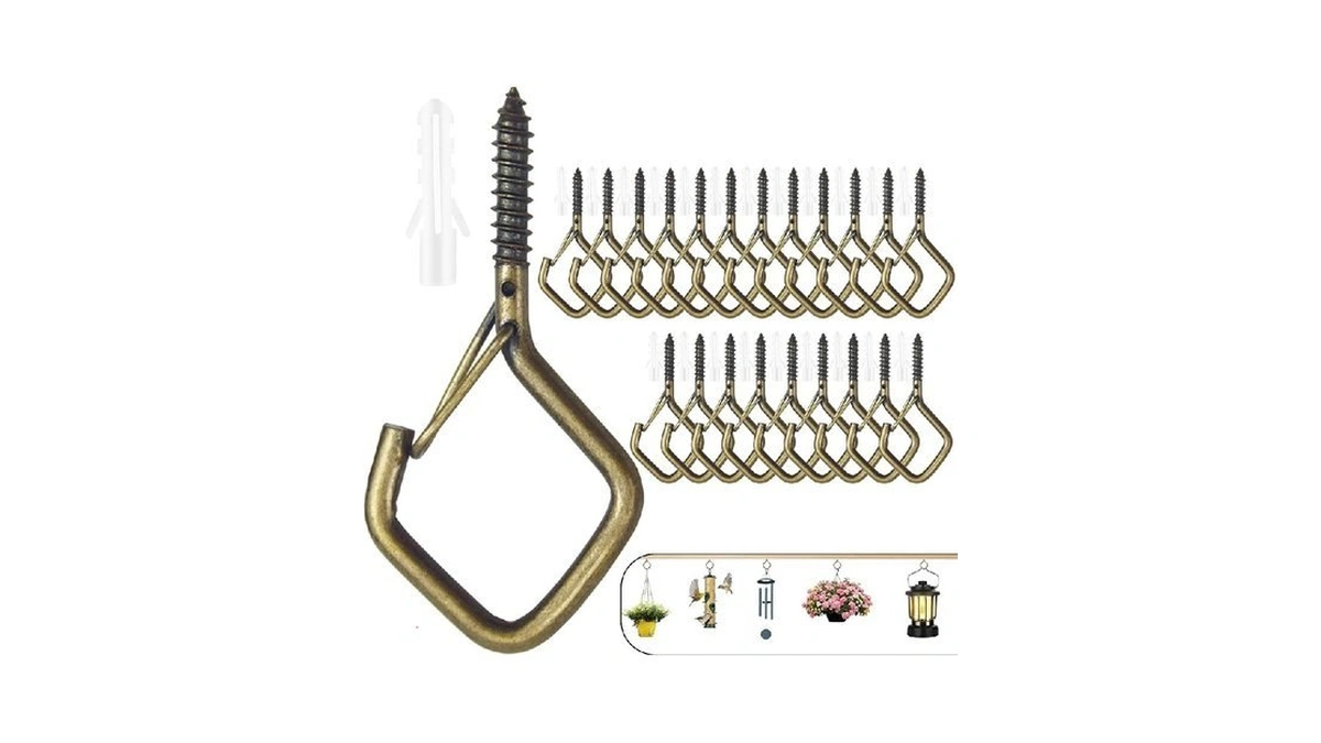 Amazon : Emiluil 22 Pcs Heavy Duty Bronze Eye Scr