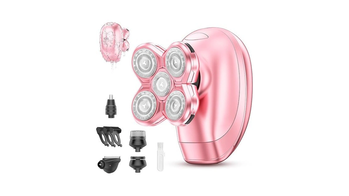Electric Razors For Women, 5-in-1 Rechargeable Electric Shaver For Women,