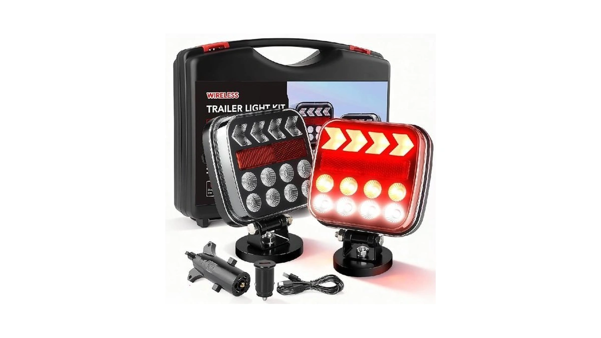 Astraguard Wireless Trailer Lights, Magnetic Tow Lights, Rechargeable Led Wireless