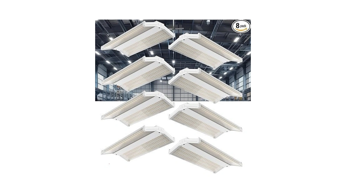Lightdot 8pack 2ft 200w Led High Bay Light,v-wing Design, Equivalent