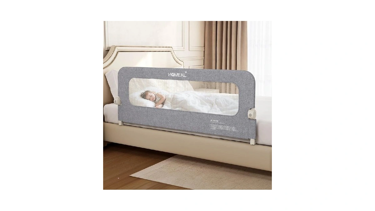 Homeal Bed Rail For Toddlers - 59"x24" Extra Long Foldable