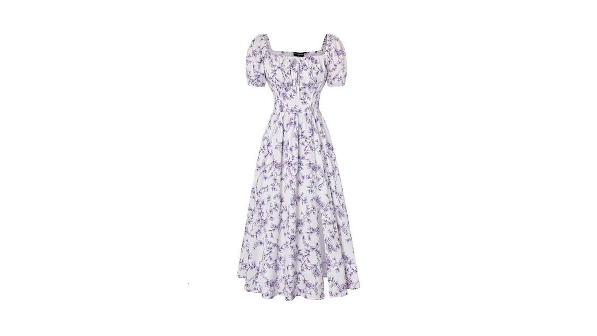 Scarlet Darkness Women's Floral Corset Dress With Split 2026 Summer