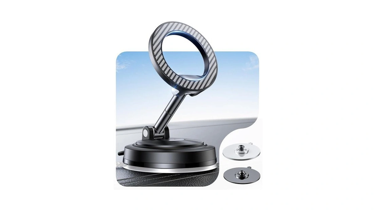 Neverdrop Magsafe Car Mount [2 Bases For Any Surface |