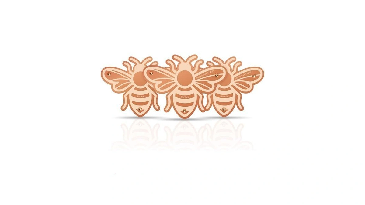 Qchenkomi 3 Pack 99.99% Pure Copper Bird Bath Disk, 4"