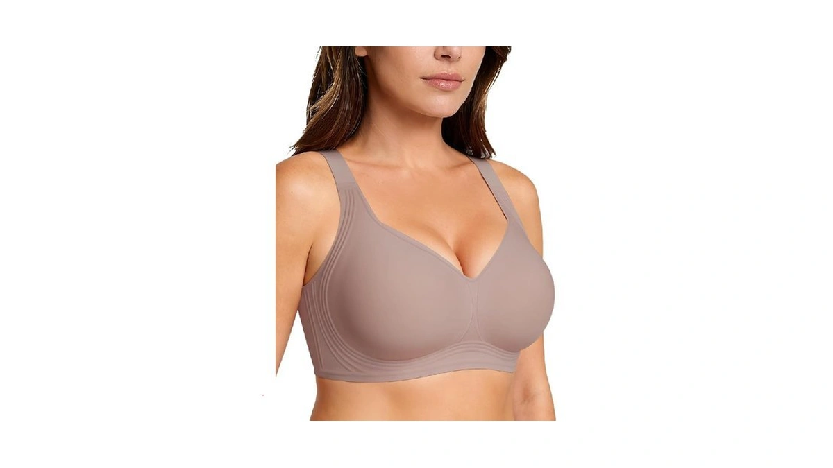 Horisun Wireless Support Bras For Plus Size Women Soft Seamless
