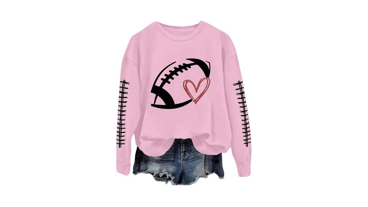 Football Sweatshirt For Women Game Day Sweatshirts Sunday Funday Sweatshirt